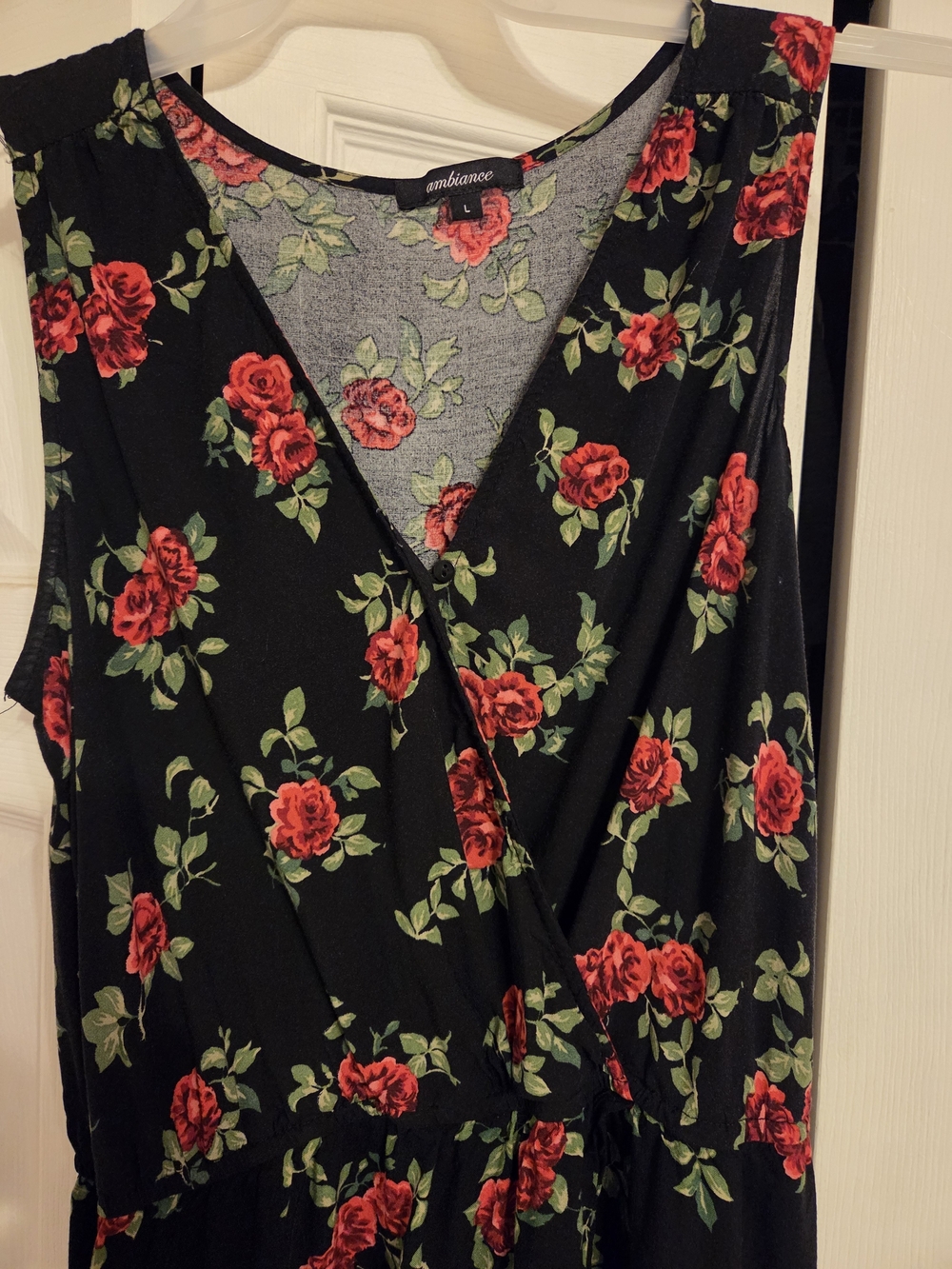 Ambiance Black Sleeveless Romper Dress